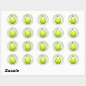 Sticker Rond Porte verte douce (Feuille)