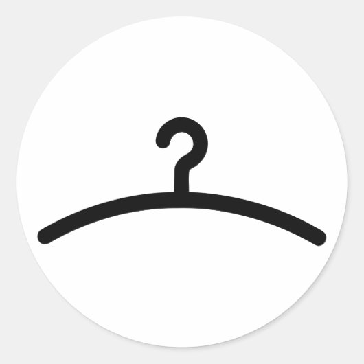 Sticker Rond Porte-vêtements (Devant)