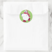 Sticker Rond Porter des cadeaux (Sac)