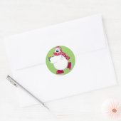 Sticker Rond Porter des cadeaux (Enveloppe)