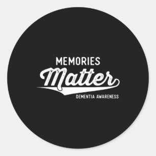 Sticker Rond Porter la démence violette Sensibilisation Cadeaux