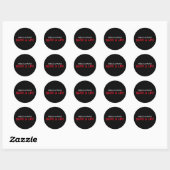 Sticker Rond Porter un masque, sauver une vie (Feuille)