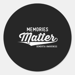Sticker Rond Porter Violet Démence Sensibilisation Cadeaux Souv