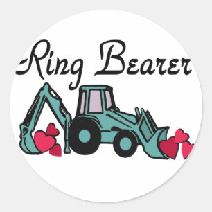 Sticker Rond Porteur de bague Backhoe