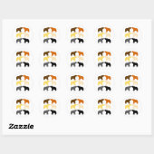 STICKER ROND PORTEZ DES KISSES (Feuille)