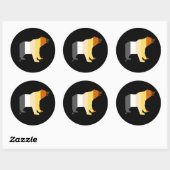 STICKER ROND PORTEZ FIERTÉ - (Feuille)