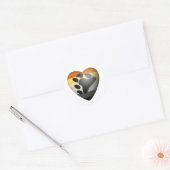 STICKER ROND PORTEZ LE COEUR FIDE (Enveloppe)