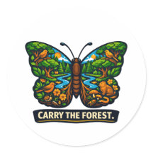 Portez l'écosystème de papillon de forêt Nature