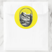 Sticker Rond Portez les saisons (Sac)