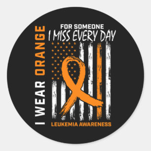 Sticker Rond Portez L'Orange Pour Quelqu'Un Qui Me Manque La Se
