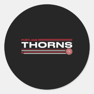 Sticker Rond Portland Thorns Fc Stripes Nwsl Soccer