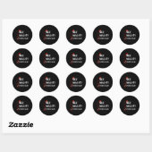 Sticker Rond Porto de Naughty (Feuille)