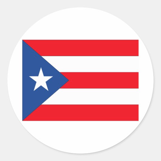 Sticker Rond Porto Rico (Devant)