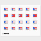 Sticker Rond Porto Rico (Feuille)