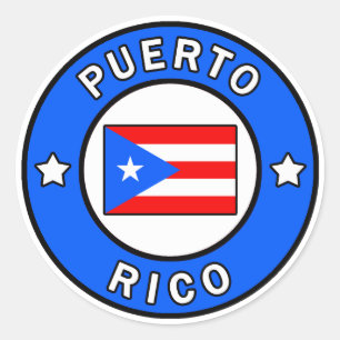 Sticker Rond Porto Rico