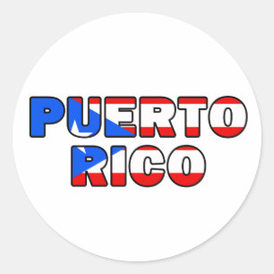 Sticker Rond Porto Rico