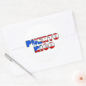 Sticker Rond Porto Rico (Enveloppe)