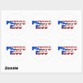 Sticker Rond Porto Rico (Feuille)