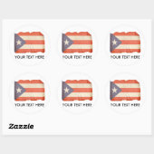 STICKER ROND PORTO RICO (Feuille)