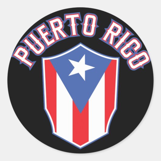 Sticker Rond Porto Rico Big and Bold (Devant)
