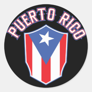 Sticker Rond Porto Rico Big and Bold