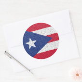 STICKER ROND PORTO RICO FLAG (Enveloppe)