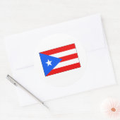 Sticker Rond Porto Rico FLAG International (Enveloppe)