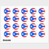 Sticker Rond Porto Rico ronde (Feuille)