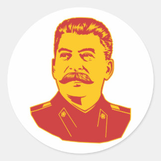 Sticker Rond Portrait de Joseph Staline