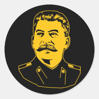 Sticker Rond Portrait de Joseph Staline