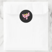 Sticker Rond Portrait de la face de K Panther (Sac)
