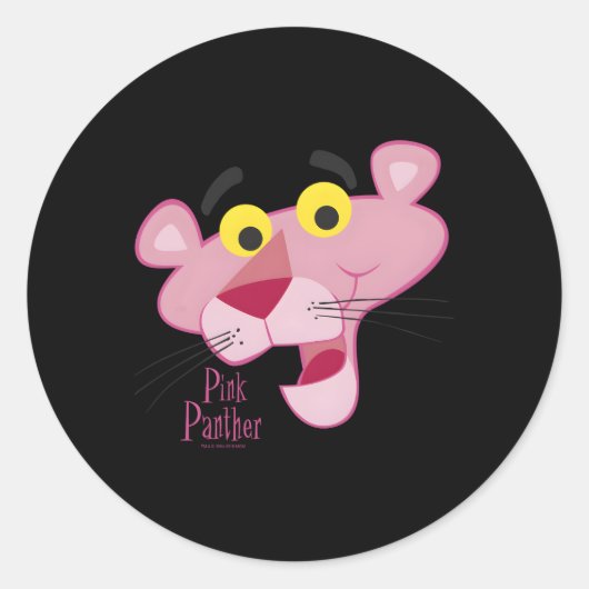 Sticker Rond Portrait de la face de K Panther (Devant)