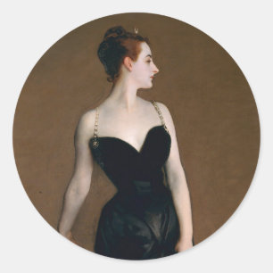Sticker Rond Portrait de Madame X par John Singer Sargent avec
