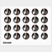 Sticker Rond Portrait de Paul Revere (Feuille)