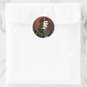 Sticker Rond Portrait du roi Richard III (Sac)