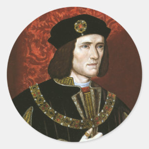 Sticker Rond Portrait du roi Richard III