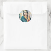 Sticker Rond Portrait d'une femme persane (Sac)