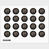 Sticker Rond Portrait NEWT SCAMANDER™ (Feuille)