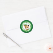Sticker Rond Portrait souriant de l'ours de Yogi (Enveloppe)