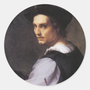 Sticker Rond Portriat d'un jeune homme
