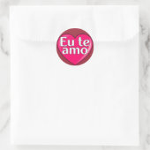 Sticker Rond Portugais - Je vous aime (Sac)