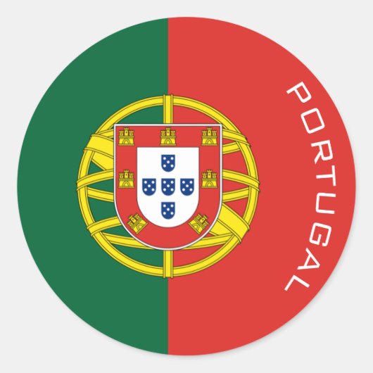 Sticker Rond portugal (Devant)