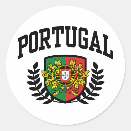 Sticker Rond Portugal (Devant)