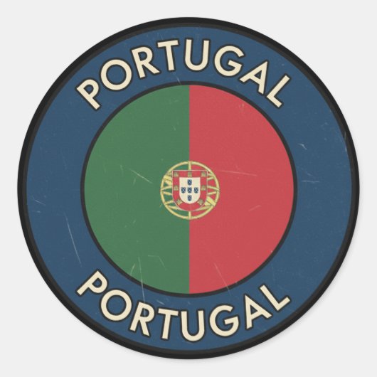 Sticker Rond Portugal (Devant)