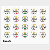 Sticker Rond Portugal (Feuille)