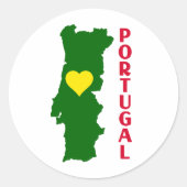 Sticker Rond Portugal (Devant)