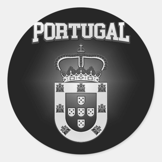 Sticker Rond Portugal Armoiries (Devant)