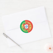 Sticker Rond Portugal Pays Drapeau (Enveloppe)