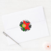 Sticker Rond Portugal Star (Enveloppe)