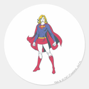 Sticker Rond Pose 2 de Supergirl